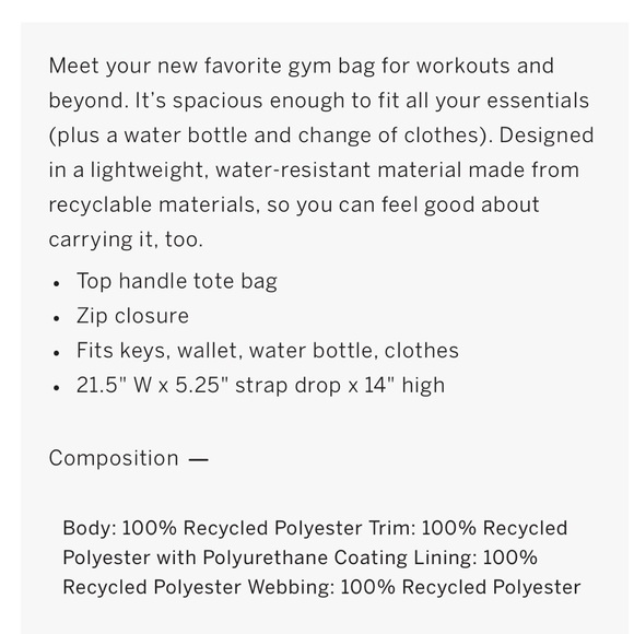 NWT Victoria’s Secret Sport Cinch Tote - Picture 7 of 10